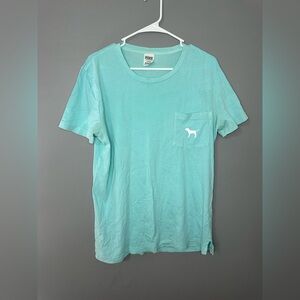 PINK Light Blue Women’s Graphic T-Shirt